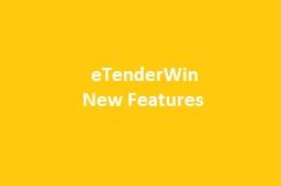 eTenderWin New Features - 32 Bits to 64 Bits Microsoft Windows Server Upgrade